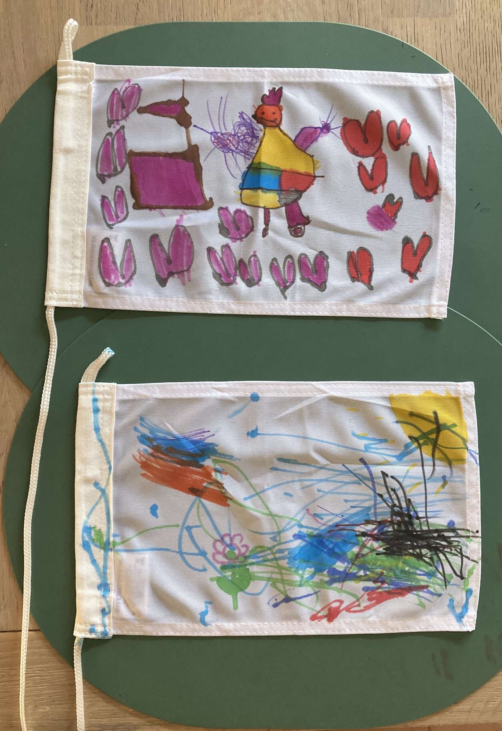 Eigen vlag kleuren met je kids is leuk voor aan boord